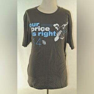 NWT Tampa Bay Rays T-Shirt Graphic David Price Grey Collectible NEW XL